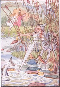 Schneeweißchen und Rosenrot, 1920er von Leonard Leslie Brooke
