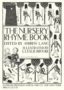 Titelblatt-Illustration für Das Kinderreimbuch, herausgegeben von Andrew Lang von Leonard Leslie Brooke