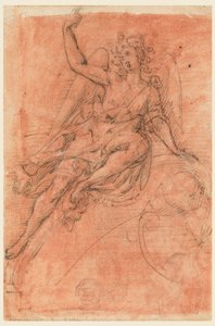 Engel auf einer Volute sitzend von Leonardo Scaglia