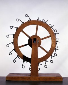 Perpetuum mobile von Leonardo da Vinci (Leonardo da Vinci) - Museum der Wissenschaft und Technik von Leonardo da Vinci, Mailand.