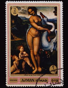 Briefmarke Berühmte Gemälde (Akt) Serie