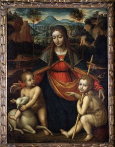Die Jungfrau - Schule von Leonardo da Vinci, Museum von Menton