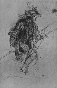 Ein Jugendlicher zu Pferd, um 1480 (1945) von Leonardo da Vinci