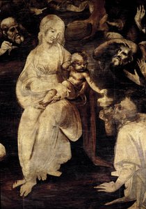 Anbetung der Heiligen Drei Könige (Detail)
