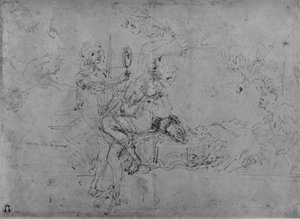 Eine Allegorie der Staatskunst, ca. 1480 1945 von Leonardo da Vinci