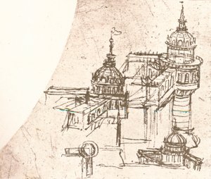 Architektur für Burgen von Leonardo da Vinci