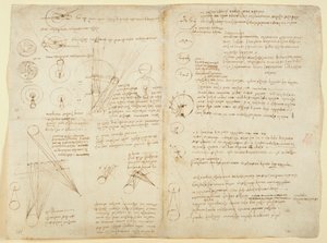 Notizen und Diagramme zur Mechanik, aus 