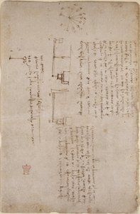 Notizen und Skizzen zur Mechanik (seitlich), aus dem 