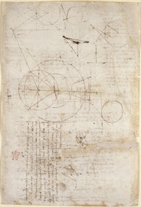 Notizen und Diagramme zur Optik, über Alhazens Problem; zwei Skizzen von Gitterstrukturen, aus 