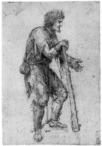Kostümstudie, spätes 15. oder frühes 16. Jahrhundert, 1954 von Leonardo da Vinci