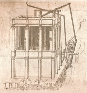 Zeichnung von Projekten für Burgen und Villen, ca. 1472-ca. 1519 1883 von Leonardo da Vinci