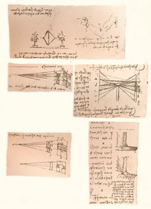 Fünf Zeichnungen zur Theorie der Malerei, ca. 1472-ca. 1519, 1883