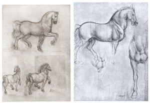 Pferde, ca. 1490-1510 von Leonardo da Vinci
