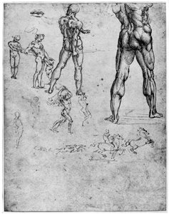 Aktstudien für Die Schlacht von Anghiari, ca. 1503-1505, 1954