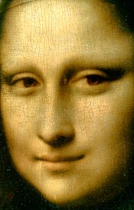 Porträt der Mona Lisa (Detail), 1503-1506 von Leonardo da Vinci