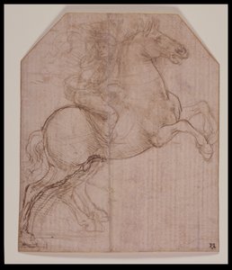 Reiter auf aufbäumendem Pferd, ca. 1481-82