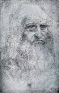 Selbstporträt von Leonardo da Vinci, ca. 1512-1515, 1954