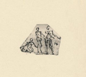 Skizze von drei Figuren, ca. 1480