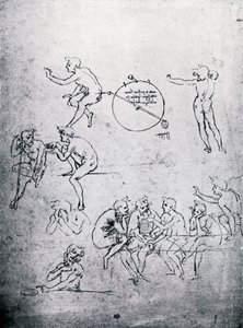 Studien für die Anbetung der Könige und das letzte Abendmahl, 15. Jahrhundert 1930