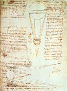Studien zur Beleuchtung des Mondes, fol. 1r aus dem Codex Leicester, ca. 1506-08