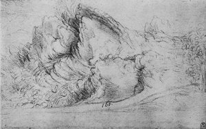 Studie von Felsformationen, ca. 1480, 1945