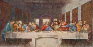 Das letzte Abendmahl, 1494-1498 von Leonardo da Vinci