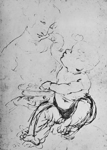 Die Madonna und das Kind mit einer Schale Obst, 1478, 1945
