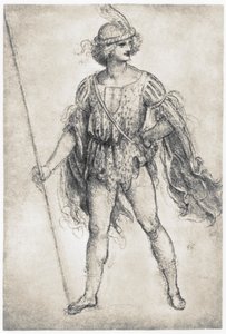 Jugend in einem Maskenkostüm, 1506-1507 von Leonardo da Vinci