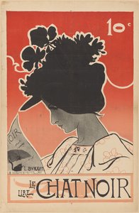 Plakat für die Zeitschrift Le Chat Noir von Leonce Burret