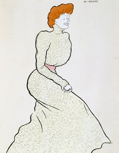 Schauspielerin Gabrielle Réjane (1856-1920), Zeichnung von Leonetto Cappiello (1875-1942)