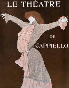 Schauspielerin Sarah Bernhardt (1844-1923), Illustration von Leonetto Cappiello (1875-1942), aus der französischen Zeitschrift Le Theatre, April 1903 von Leonetto Cappiello