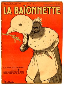 Umschlag von La Baionnette, Satirisch in Farben von Leonetto Cappiello