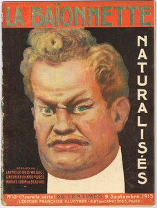 Titelblatt von „La Baionnette“, satirisch in Farben
