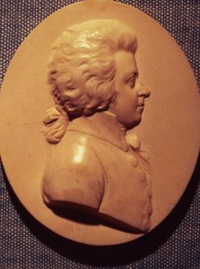 Porträtmedaillon von Wolfgang Amadeus Mozart (1756-91)