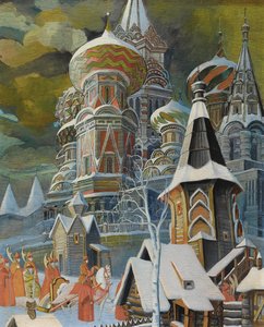 Die Basilius-Kathedrale von Leonid Mikhaylovich Brailovsky