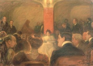 Konzert der Cembalistin Wanda Alexandra Landowska (1879–1959) von Leonid Osipovic Pasternak