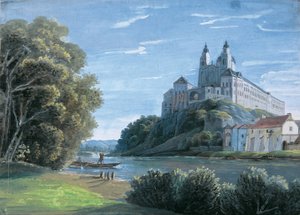 Ansicht von Stift Melk von Leopold Blonder