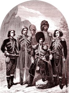 Der Transkaukasus und Georgien. Russland im Jahr 1865. (Gravur) von Leopold Flameng