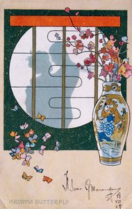 Postkarte zur Premiere von "Madame Butterfly" in Brescia