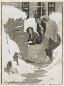 Skizze für eine Buchillustration von Leroy William Jacobs