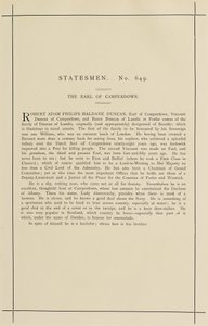 Der Earl von Camperdown von Leslie Matthew Ward