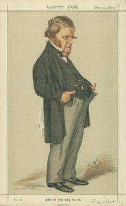 Mr. Edward Matthew Ward, Historische Kunst, 20. Dezember 1873, Vanity Fair Karikatur von Leslie Matthew Ward