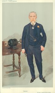 Sir David L Salomons, Elektrizität, nd, Vanity Fair Karikatur