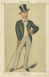 Sir Richard Wallace, Das Hertford-Anwesen, 29. November 1873, Vanity Fair Karikatur von Leslie Matthew Ward