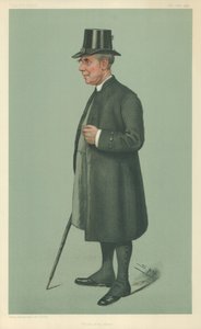 Der Bischof von Winchester, Prälat des Hosenbandordens, 19. Dezember 1901, Vanity Fair Karikatur von Leslie Matthew Ward
