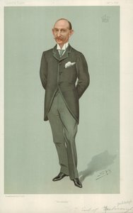 Der Earl of Yarborough, Brocklesby, 2. Januar 1896, Vanity Fair Karikatur von Leslie Matthew Ward
