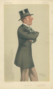 Der ehrenwerte Percy Scawen Wyndham, Ästhetik, 30. Oktober 1880, Vanity Fair Karikatur von Leslie Matthew Ward