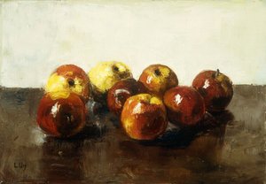 Ein Stillleben mit Äpfeln von Lesser Ury