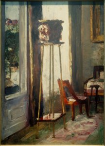 Interieur (Interieurszene und lesende Frau)