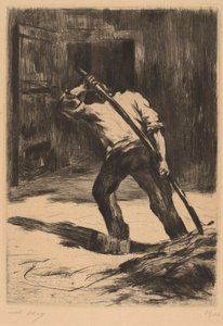 Auf dem Boden der Scheune